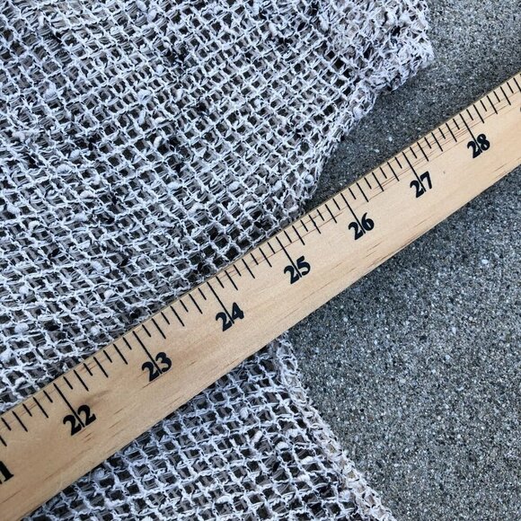 MIRROR IMAGINE Knit Crochet Cardigan Sweater Womens 1X Beige Short Sleeve Cotton - Picture 8 of 9